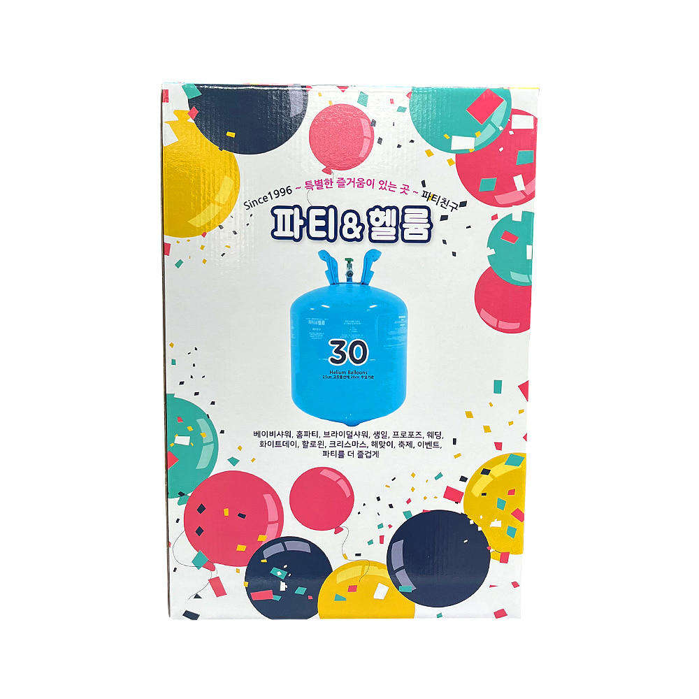일회용 헬륨가스 22.4L (12인치 30개용)일회용 헬륨가스 22.4L (12인치 30개용)