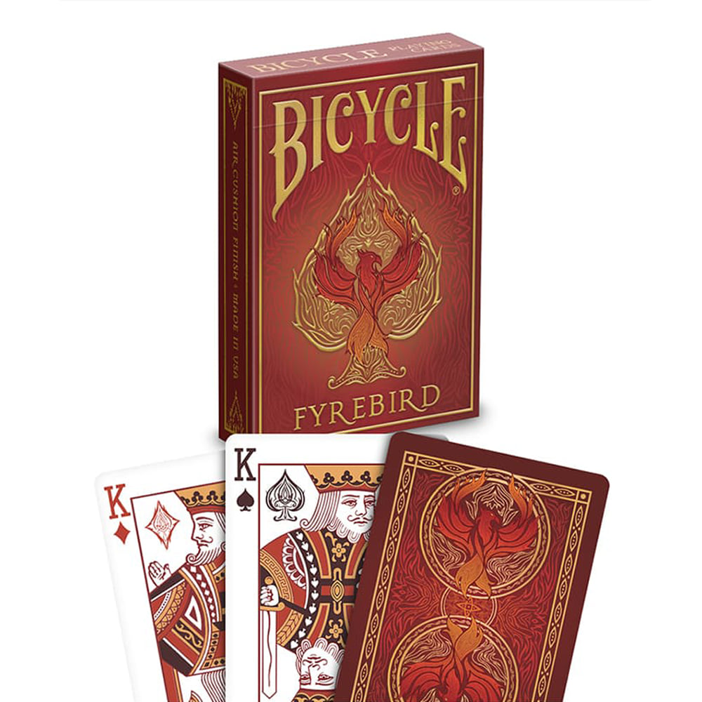 바이시클 파이어버드 플레잉카드, 화염 디자인 카드, 불꽃 테마 트럼프카드, USPCC 제작 카드