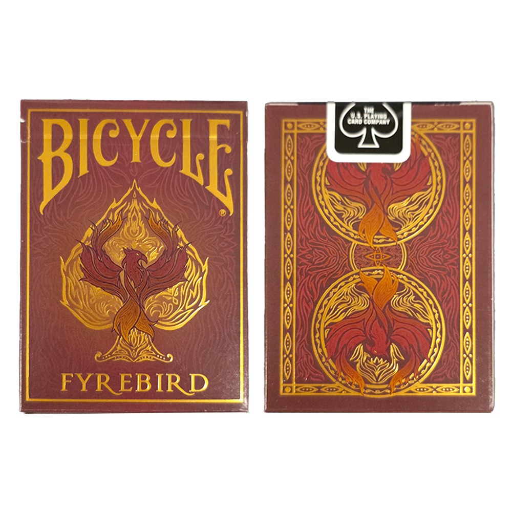 바이시클 파이어버드 플레잉카드, 화염 디자인 카드, 불꽃 테마 트럼프카드, USPCC 제작 카드